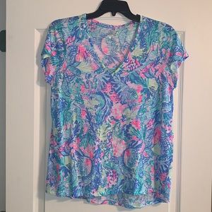Lilly Pulitzer  Etta blouse XL EUC